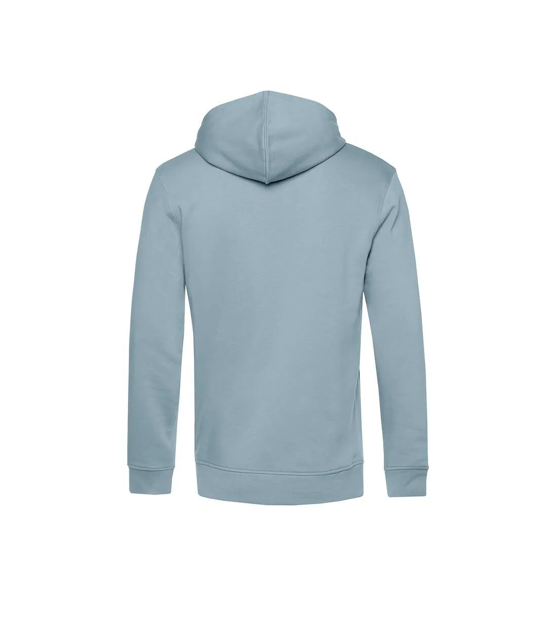 Mens organic hoodie dusty blue B&C