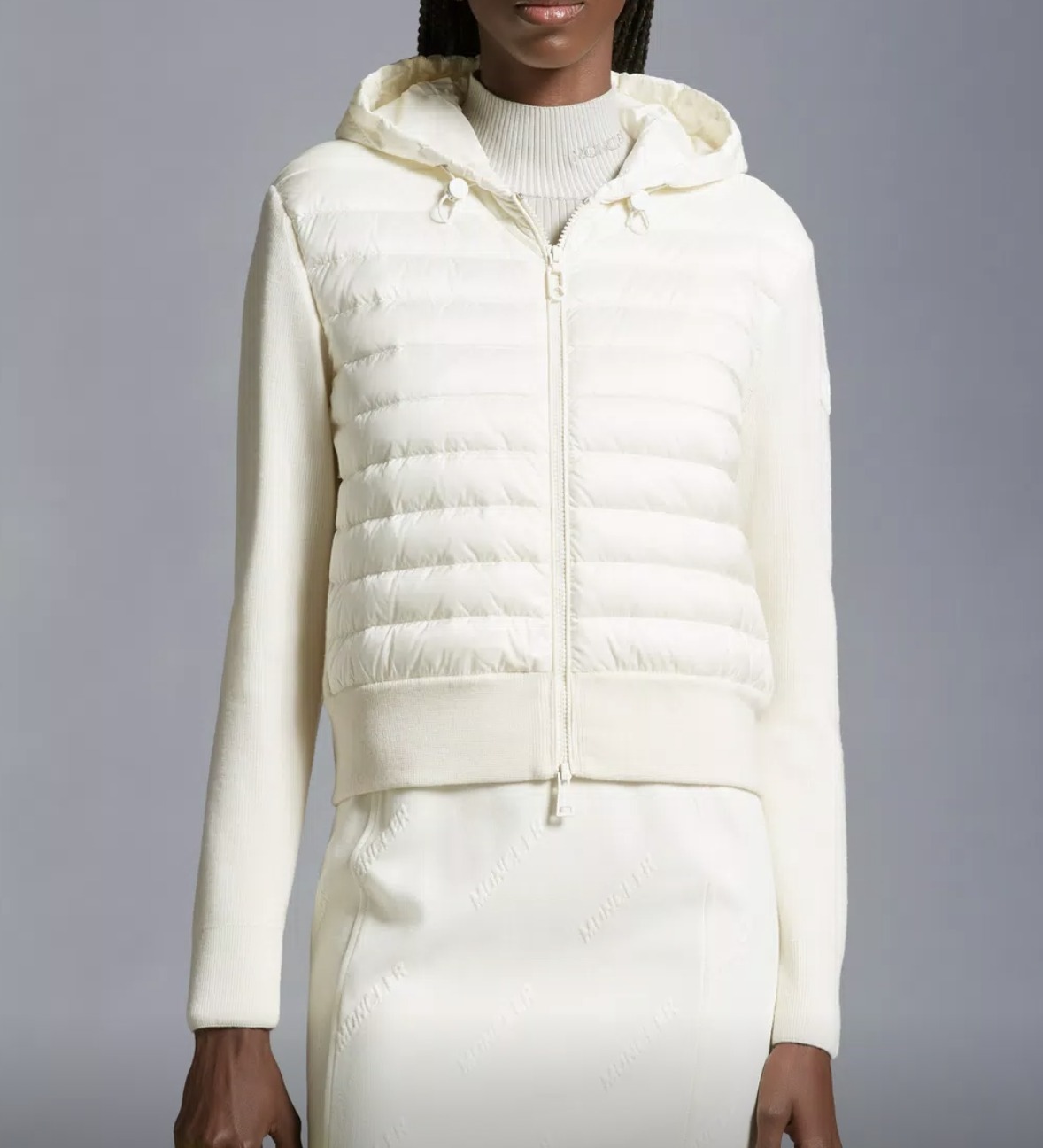 MONCLER  |Padded Wool Zip-Up Hoodie