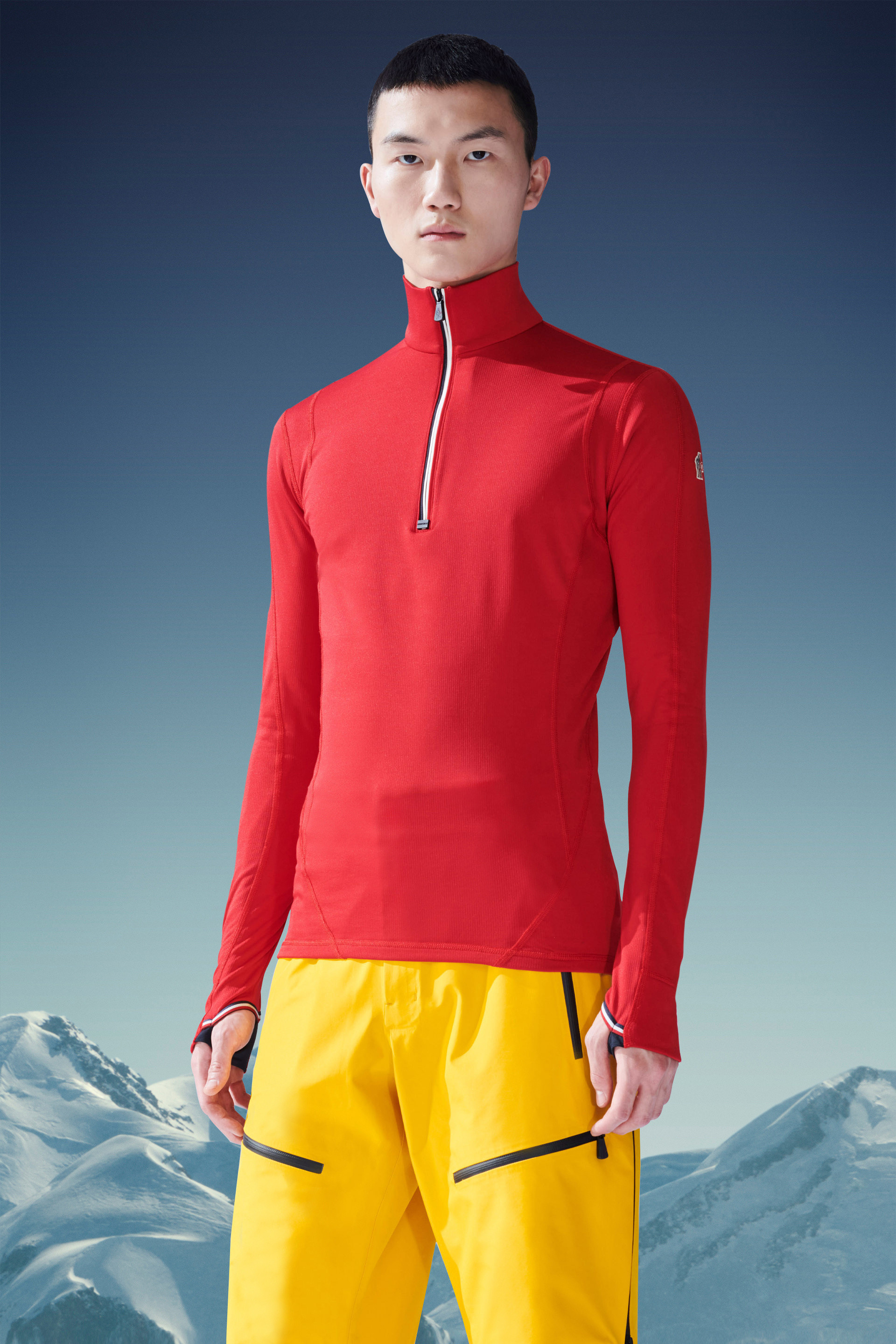 MONCLER  |Tricolor Turtleneck Sweater