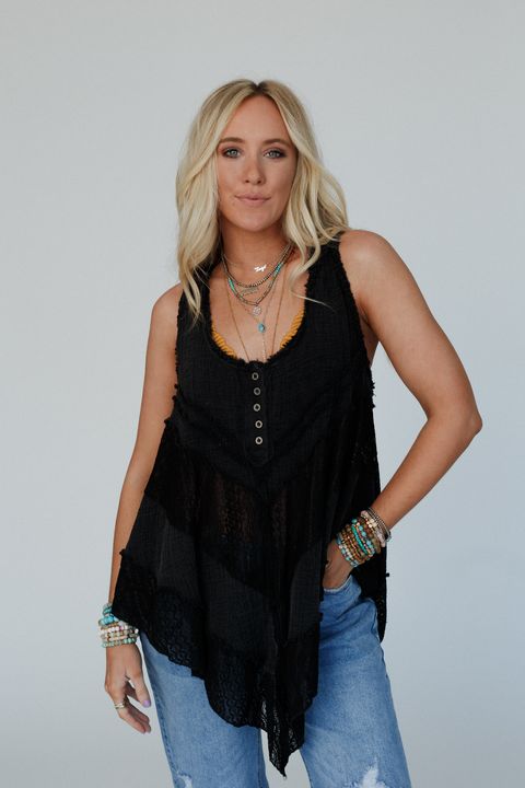 Norah Tunic Top - Black