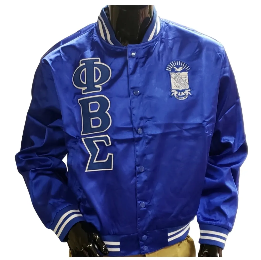 Phi Beta Sigma: Satin Baseball Jackets