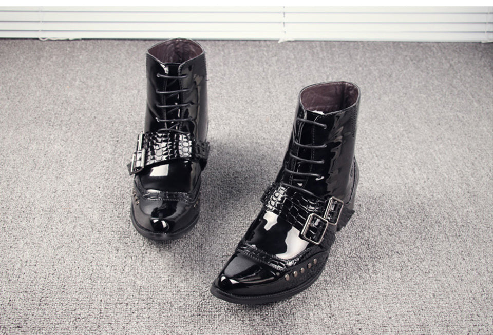 Punk Pike Snakeskin Boots