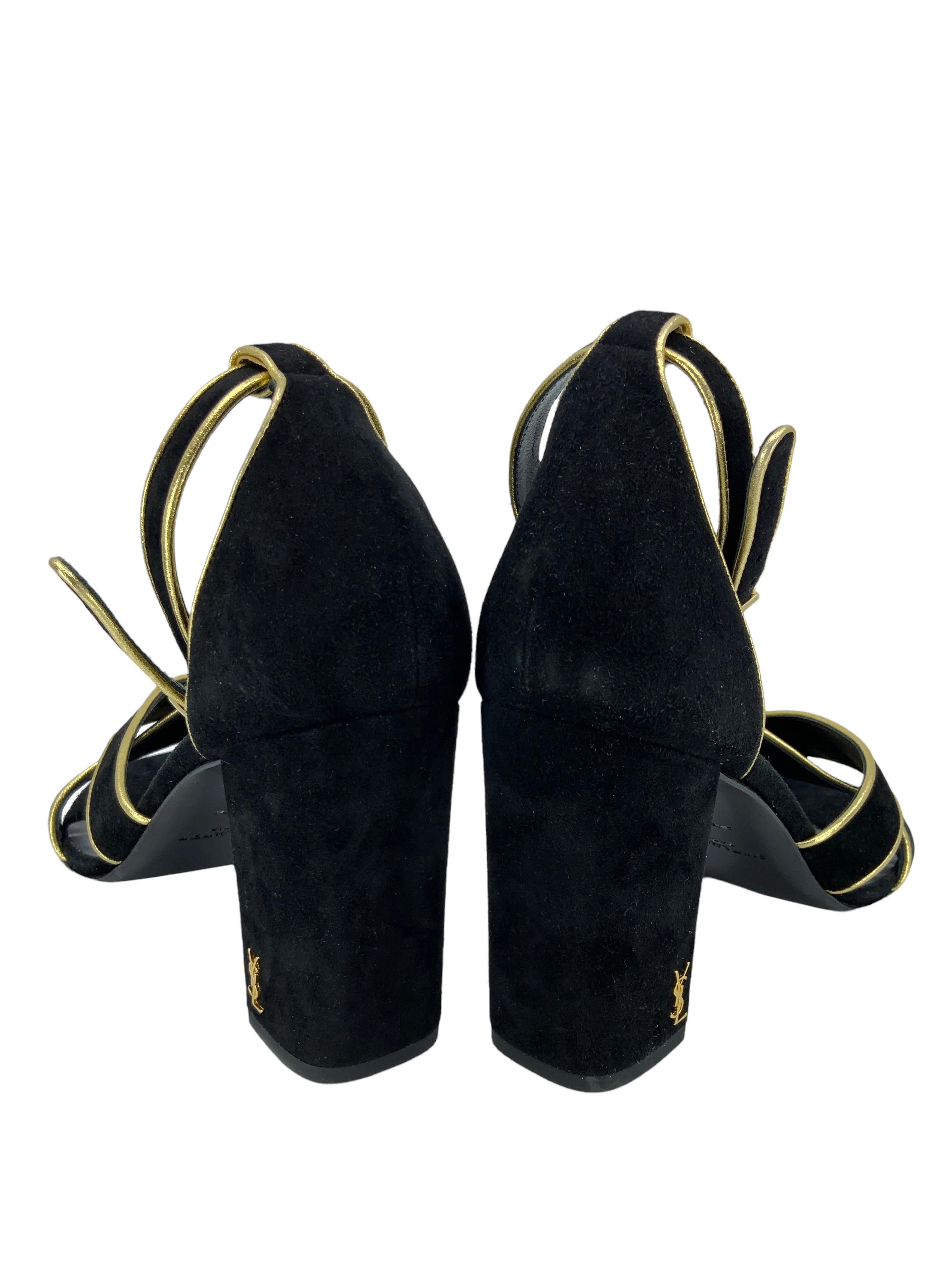 Saint Laurent Babies Suede Ankle Strap Sandals Size 8