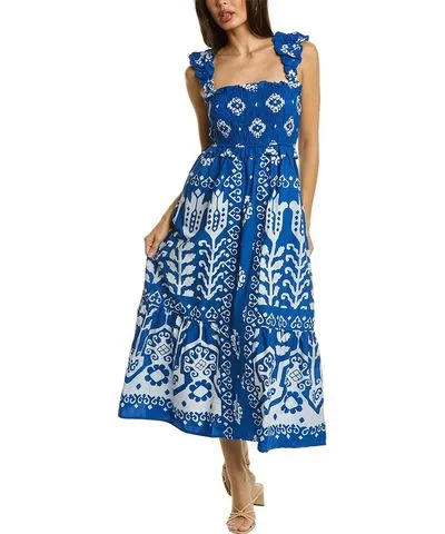 SEA NY Sonia Smocked Maxi Dress