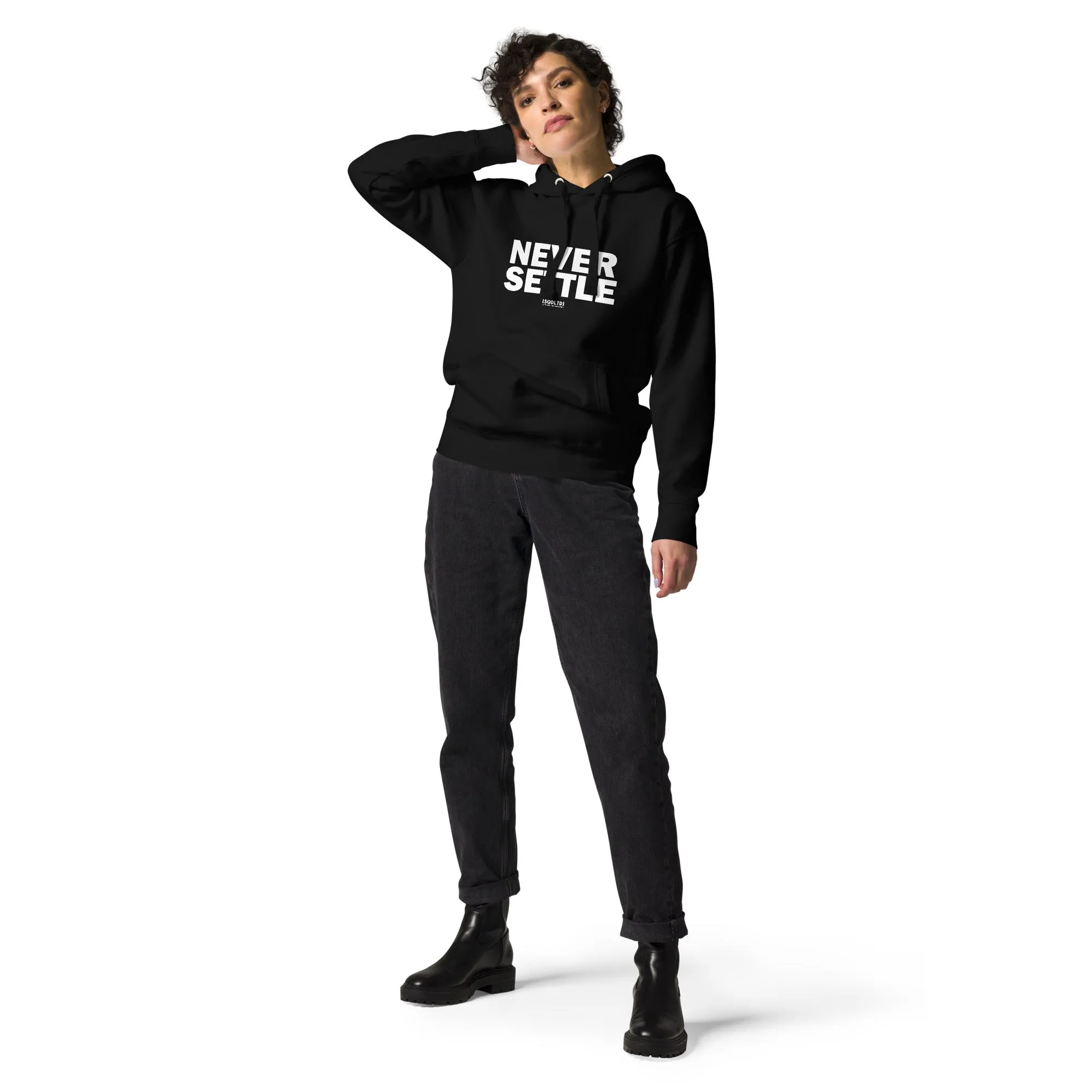 Sqdltd Never Settle Unisex Hoodie WL