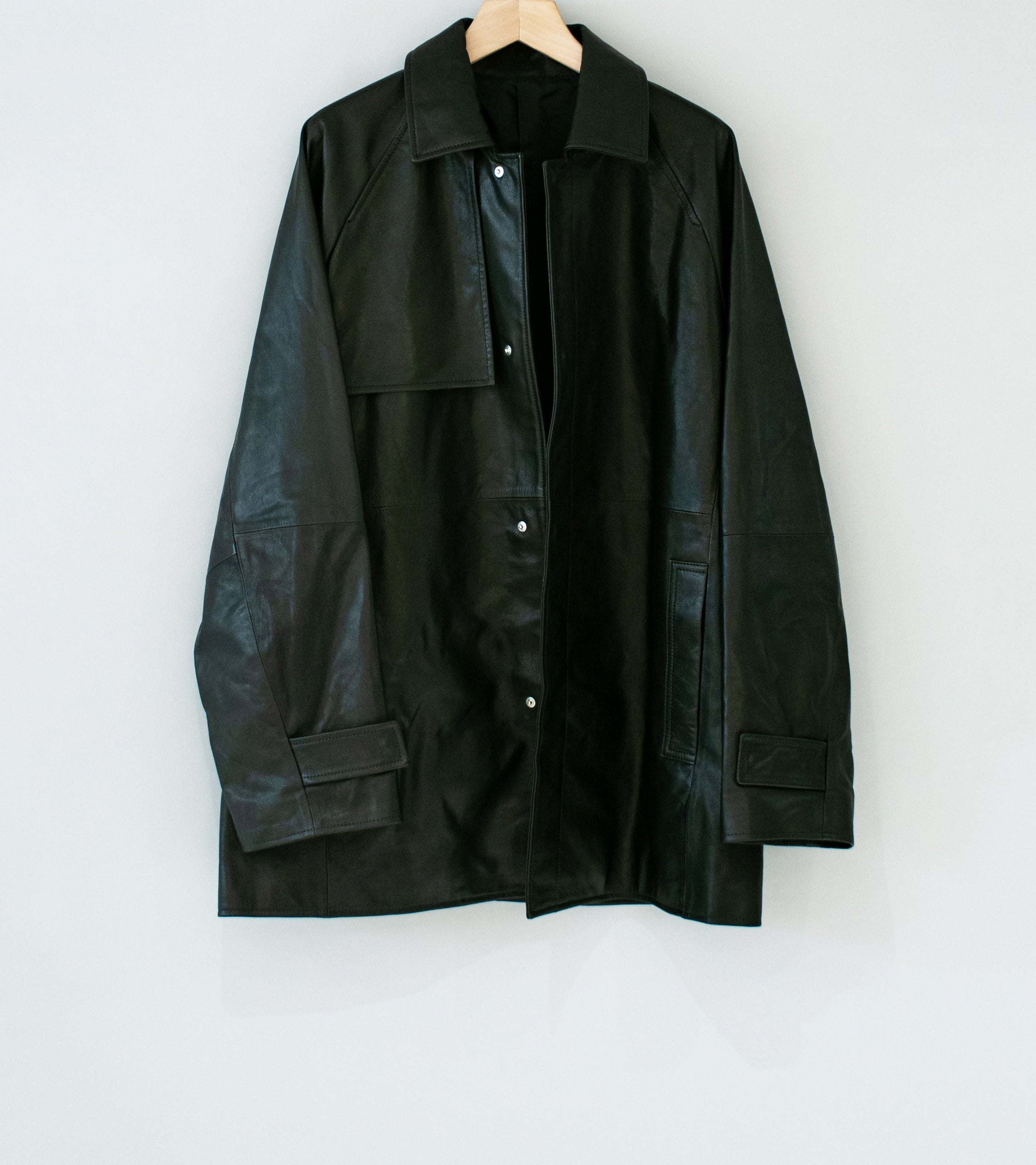 Stein 'Leather Half Coat' (Black)