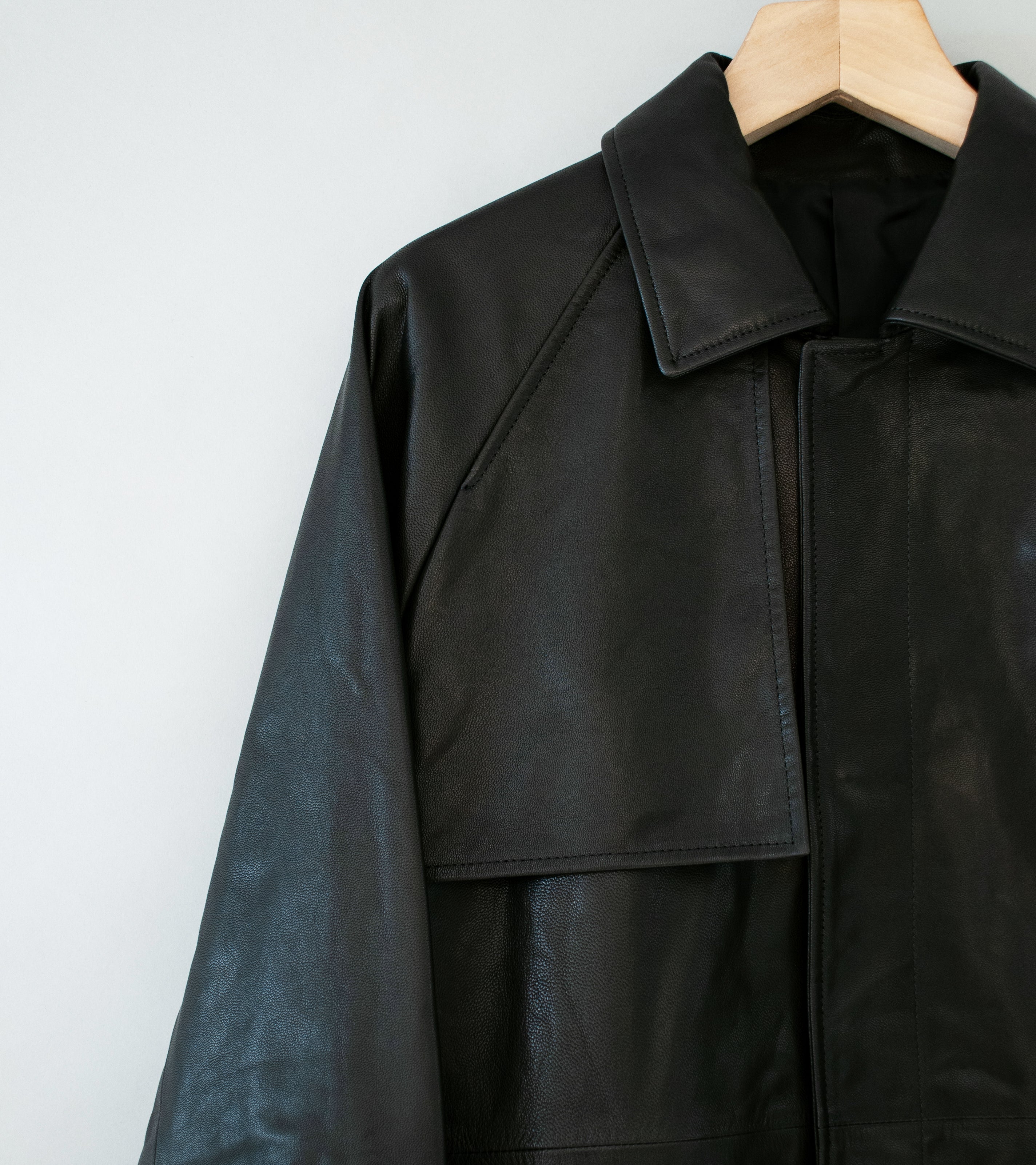 Stein 'Leather Half Coat' (Black)