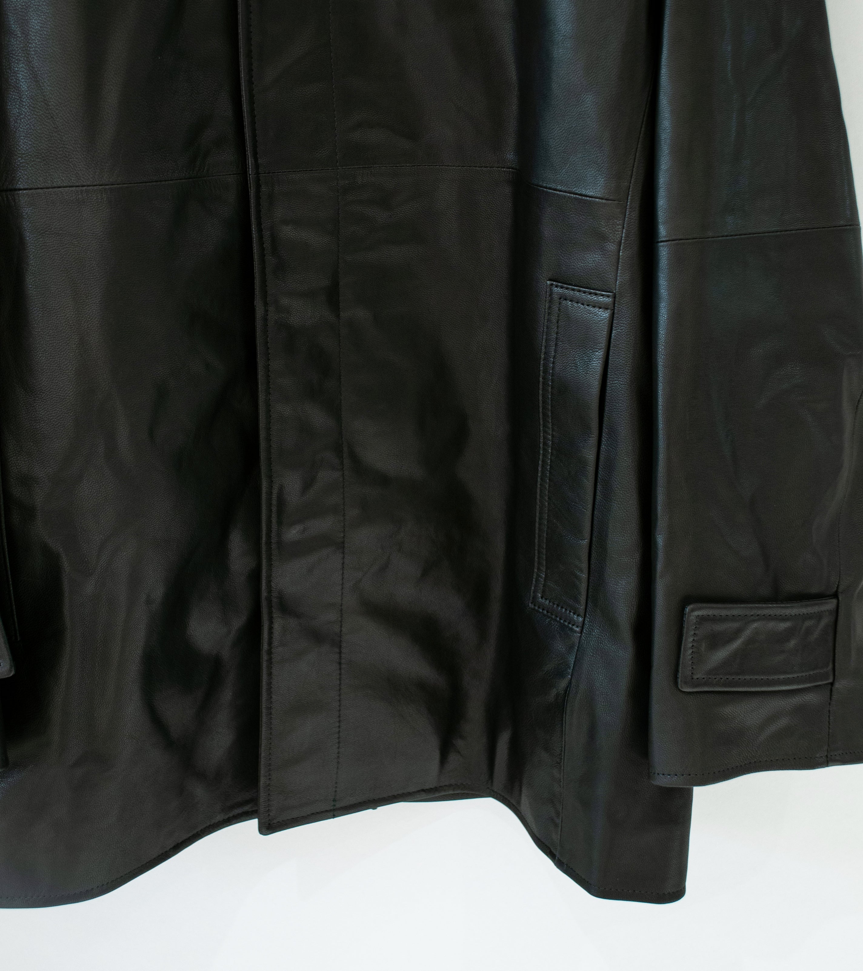 Stein 'Leather Half Coat' (Black)