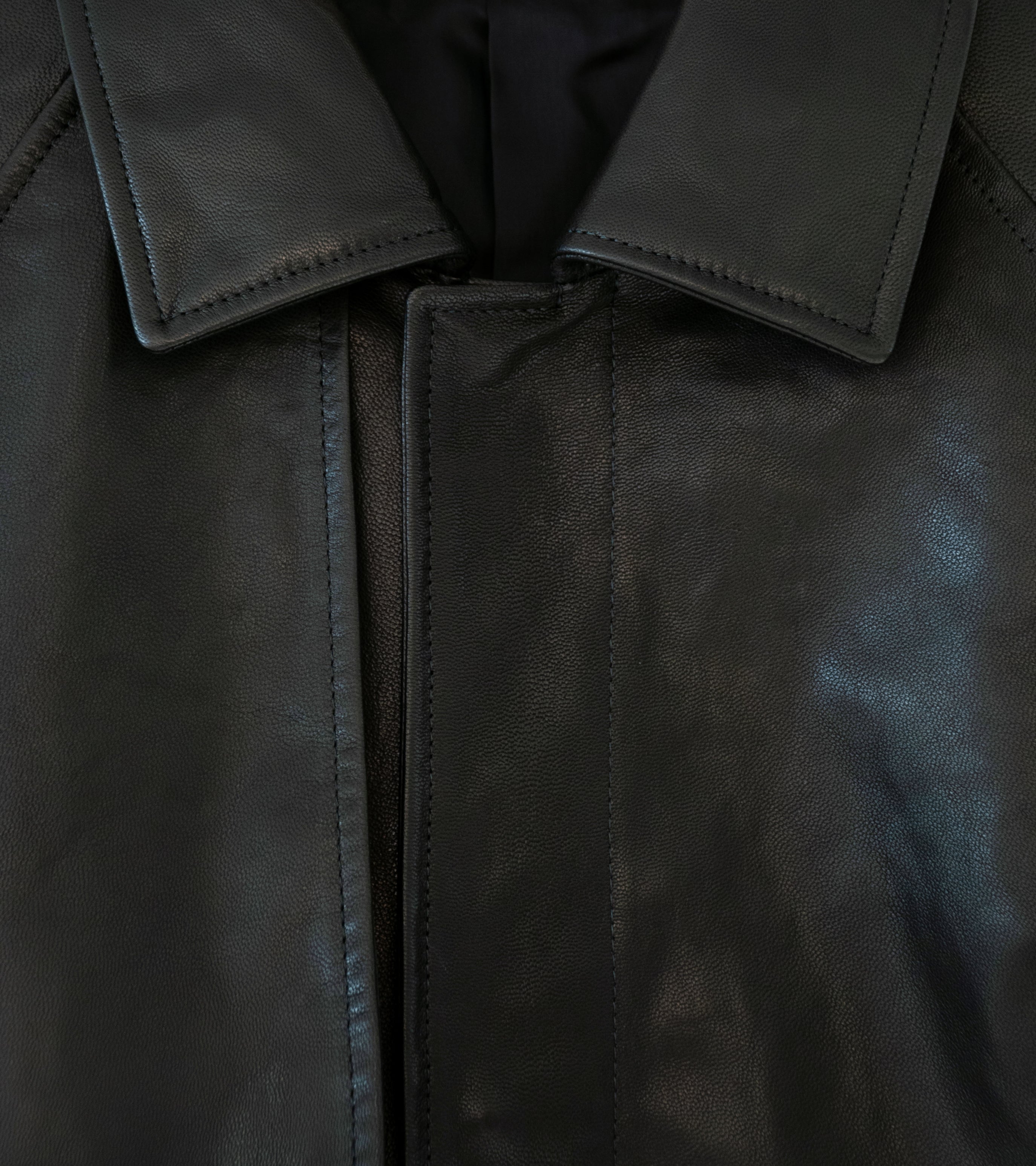 Stein 'Leather Half Coat' (Black)