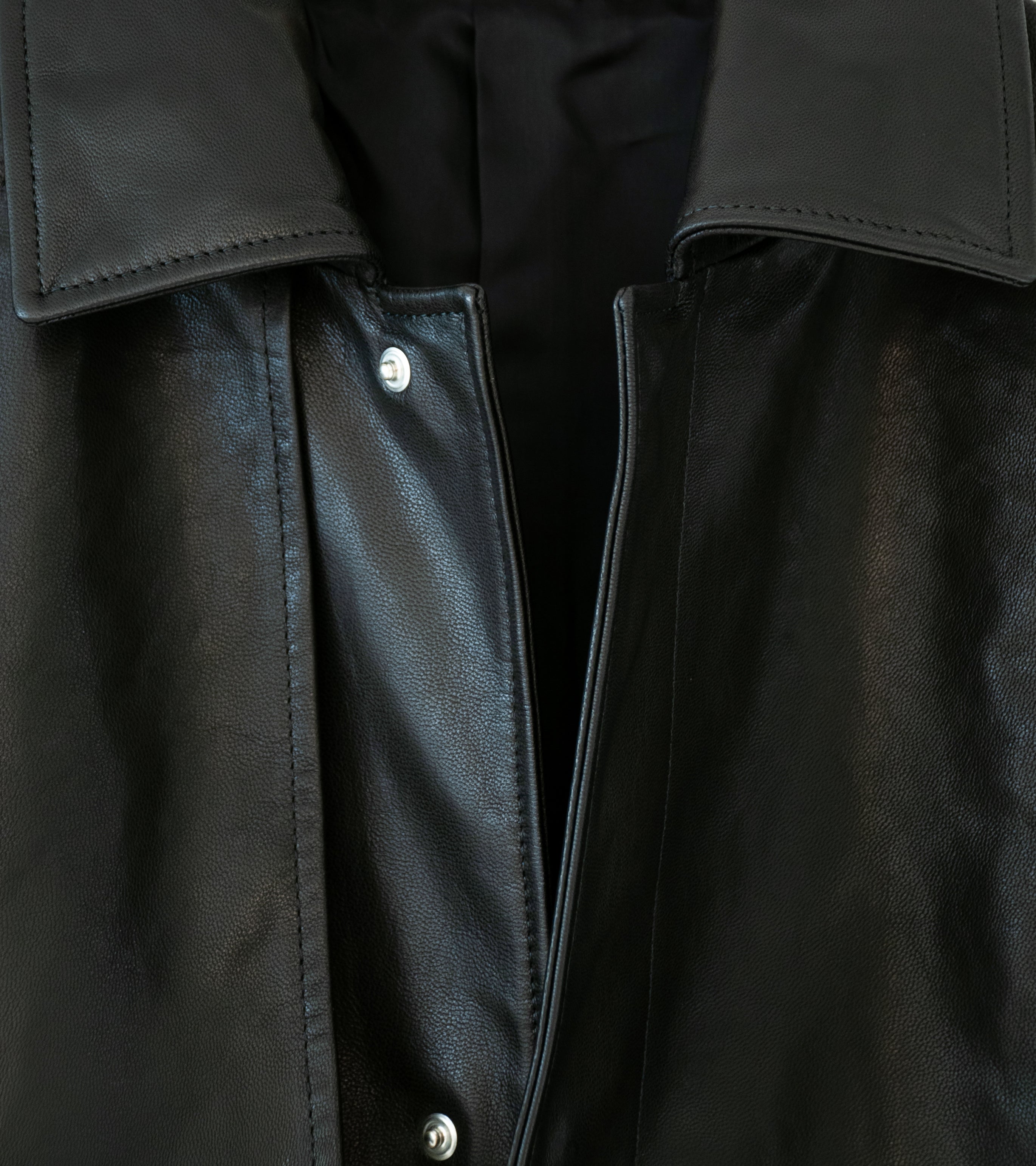 Stein 'Leather Half Coat' (Black)