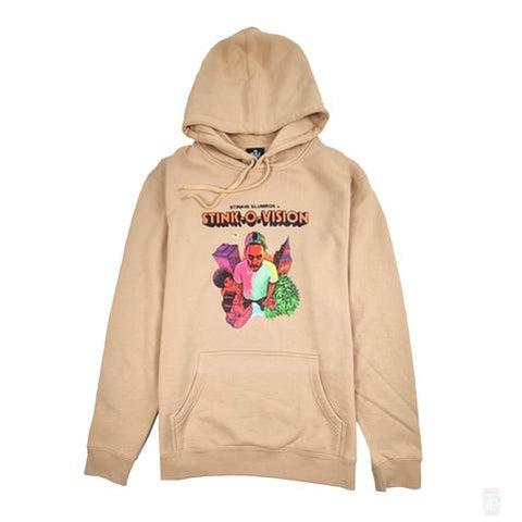 Stinkin Slumrok 'Stink-O-Vision' Hoodie (Tan)