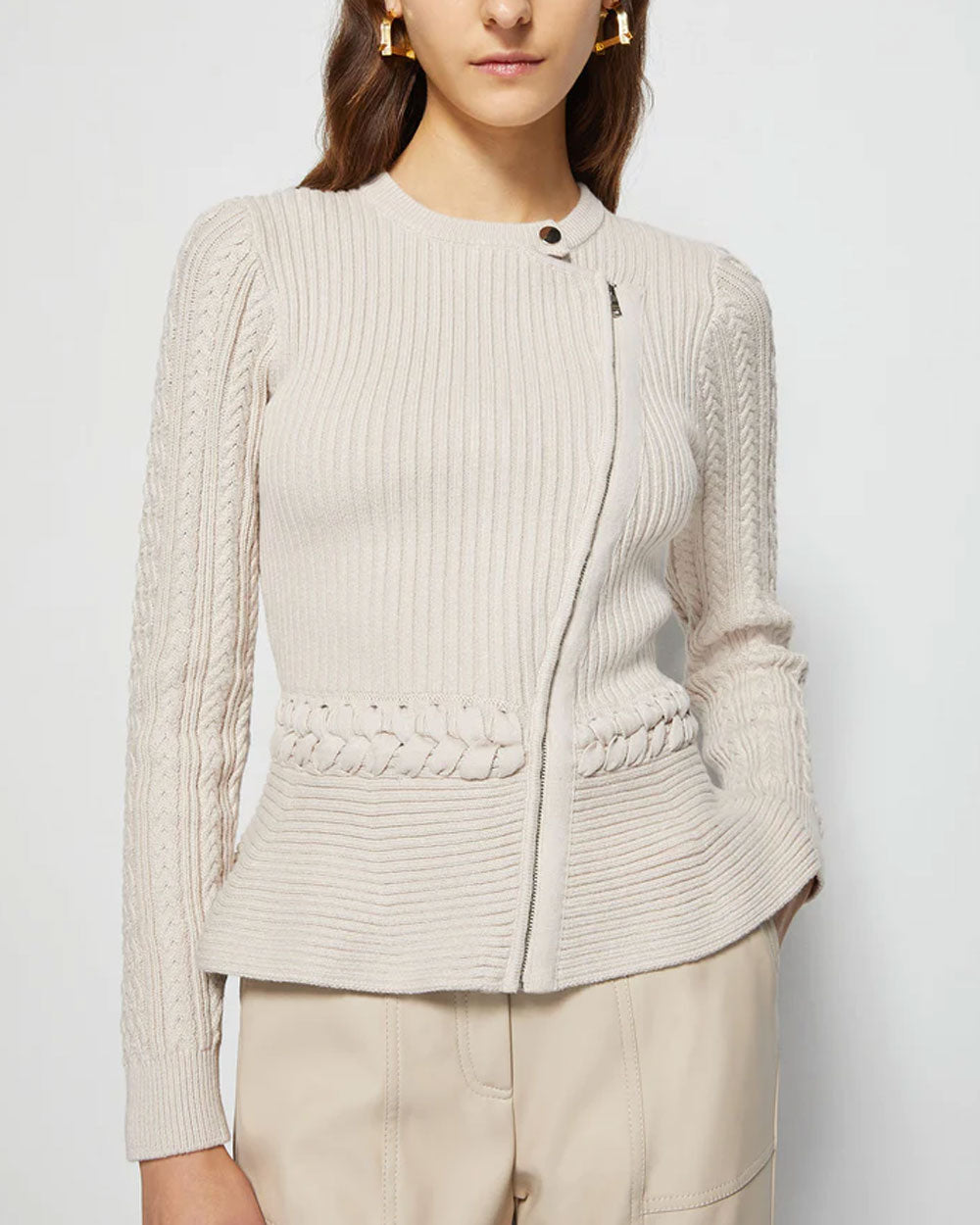 Stone Knit Andi Peplum Jacket