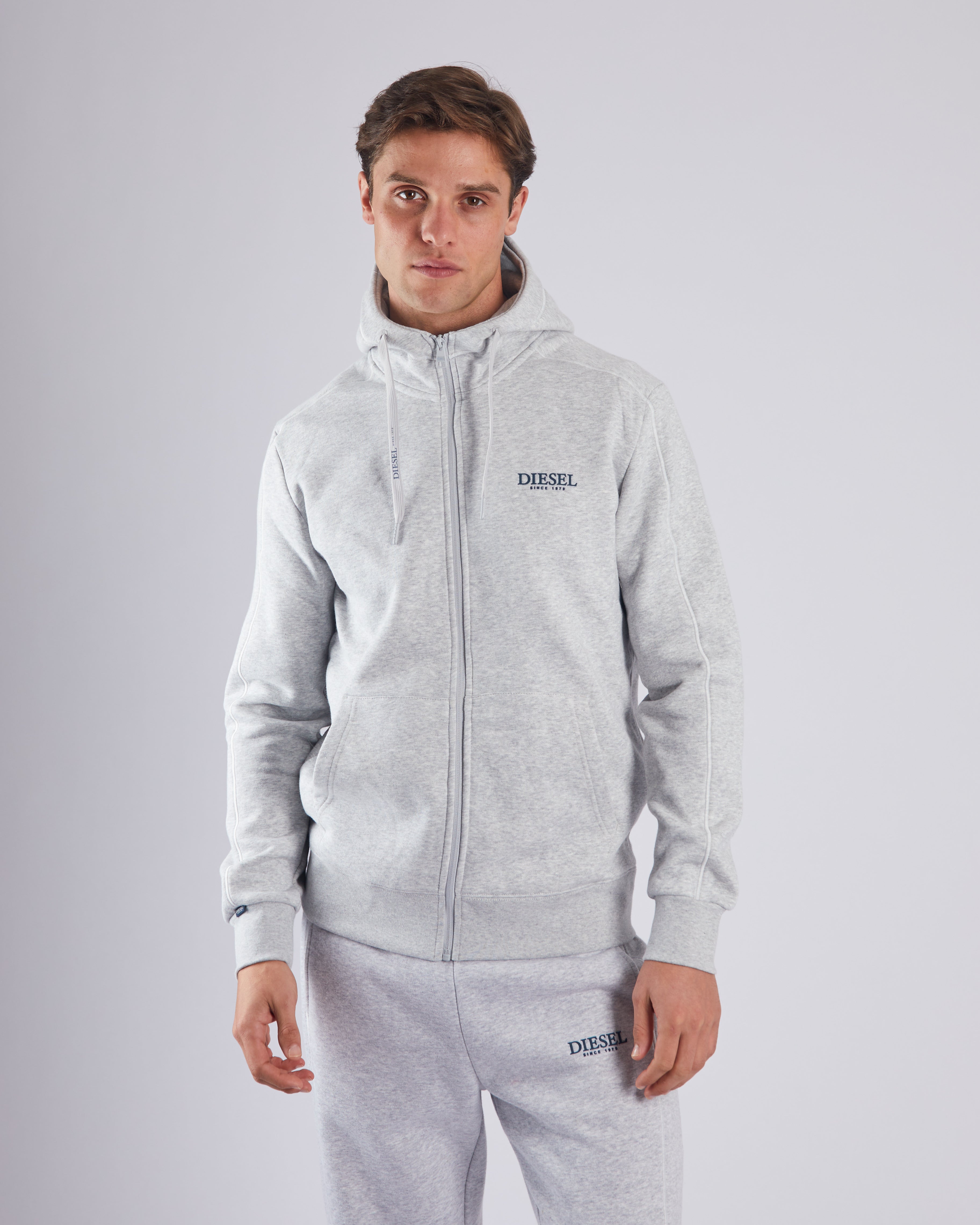 Tadgh Zipper Grey Marl