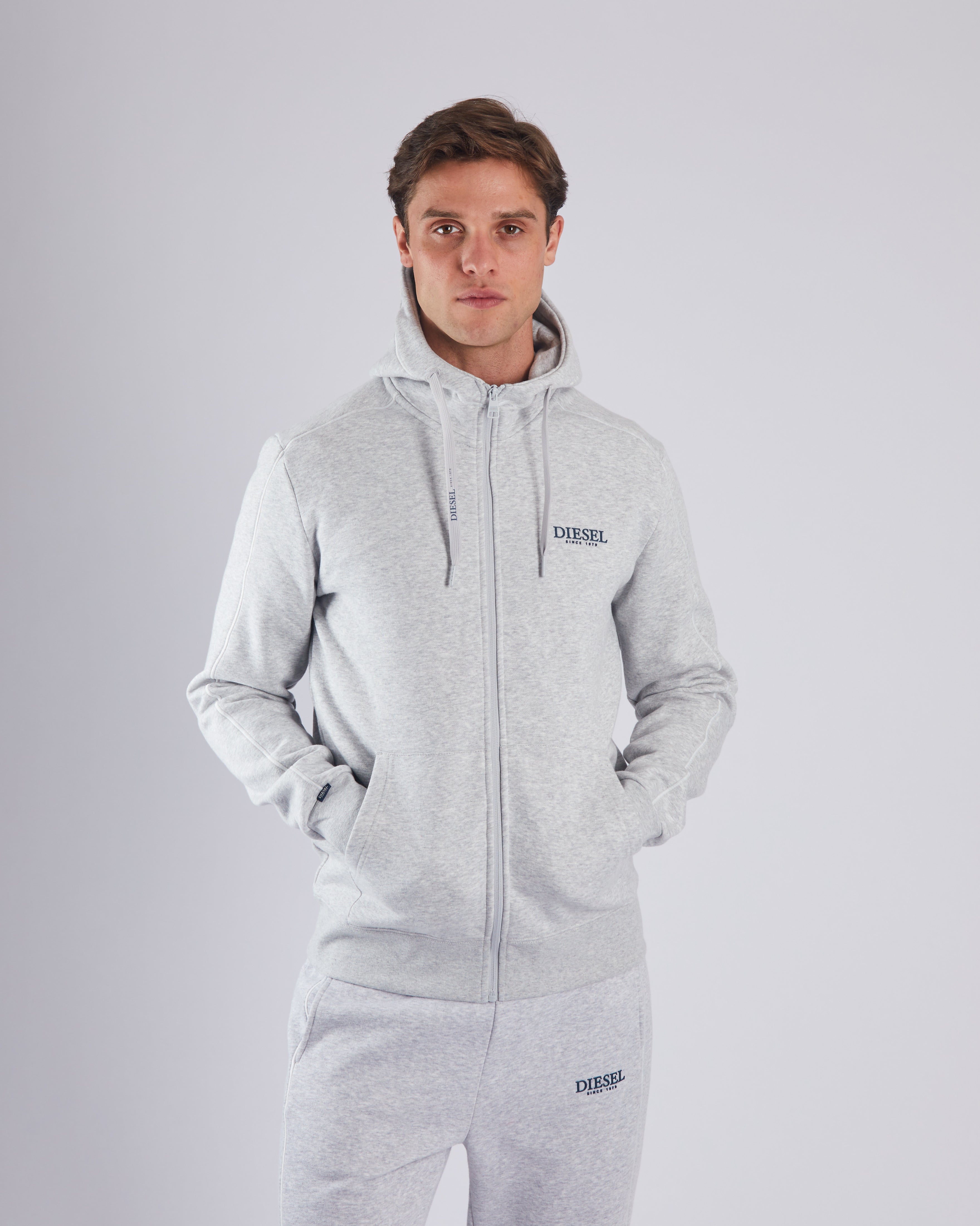 Tadgh Zipper Grey Marl