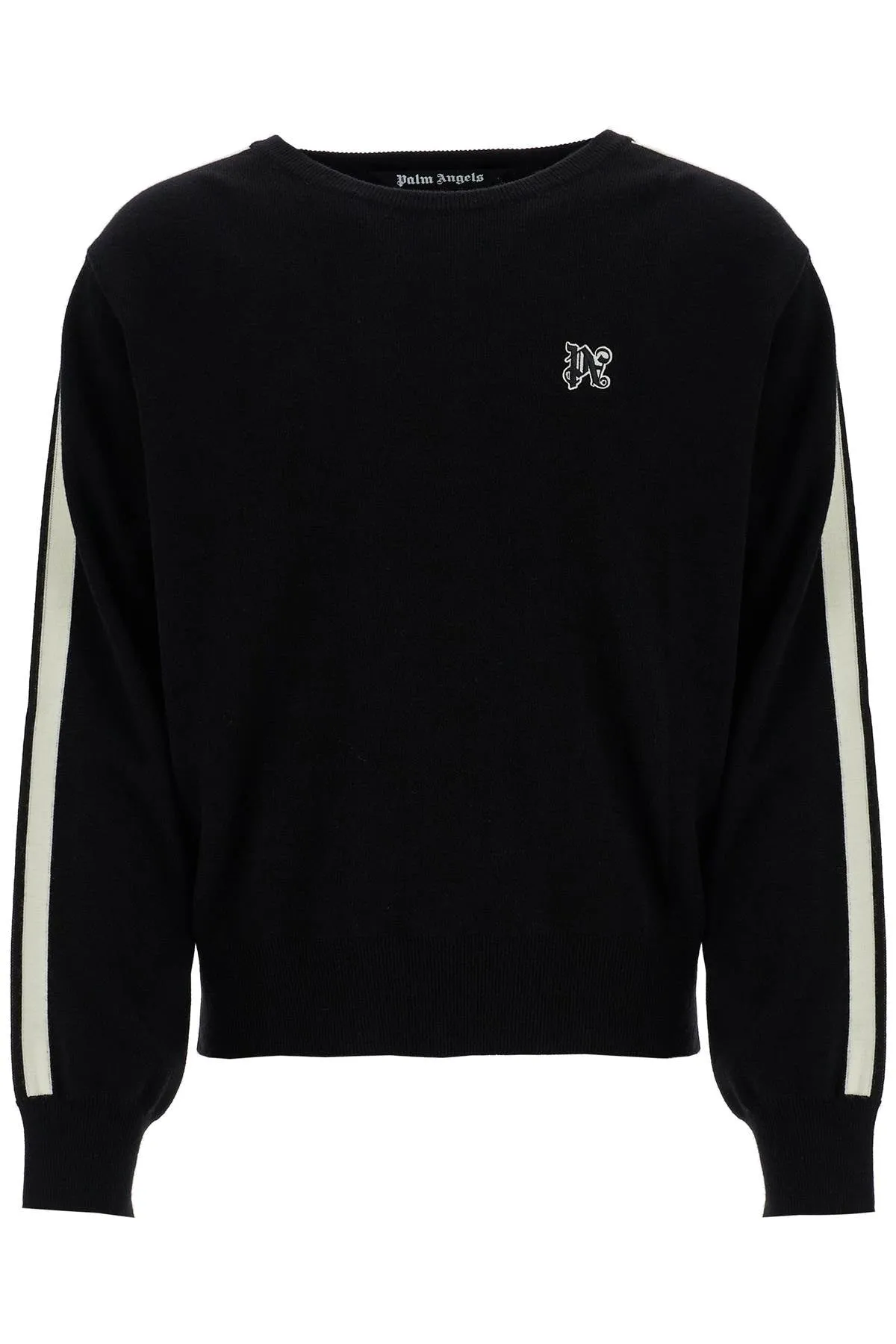 track band pullover sweater with