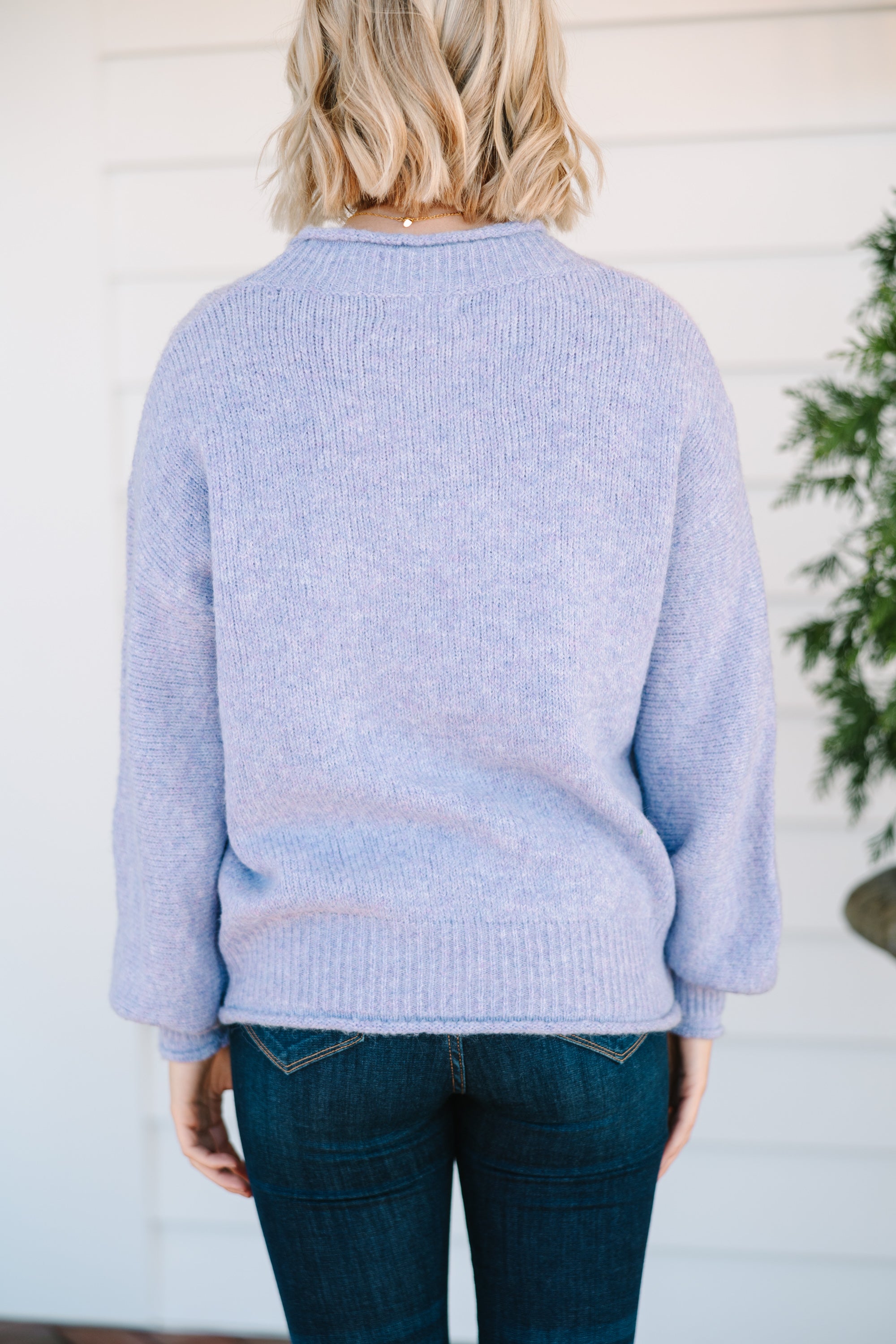 Tried It All Lavender Purple Sweater