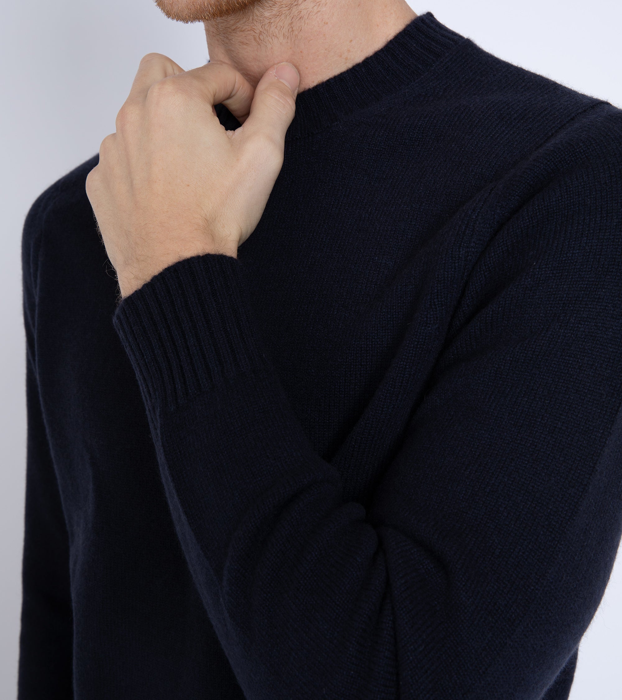 Trunk Crawford Cashmere Crew Neck Sweater: Dark Navy