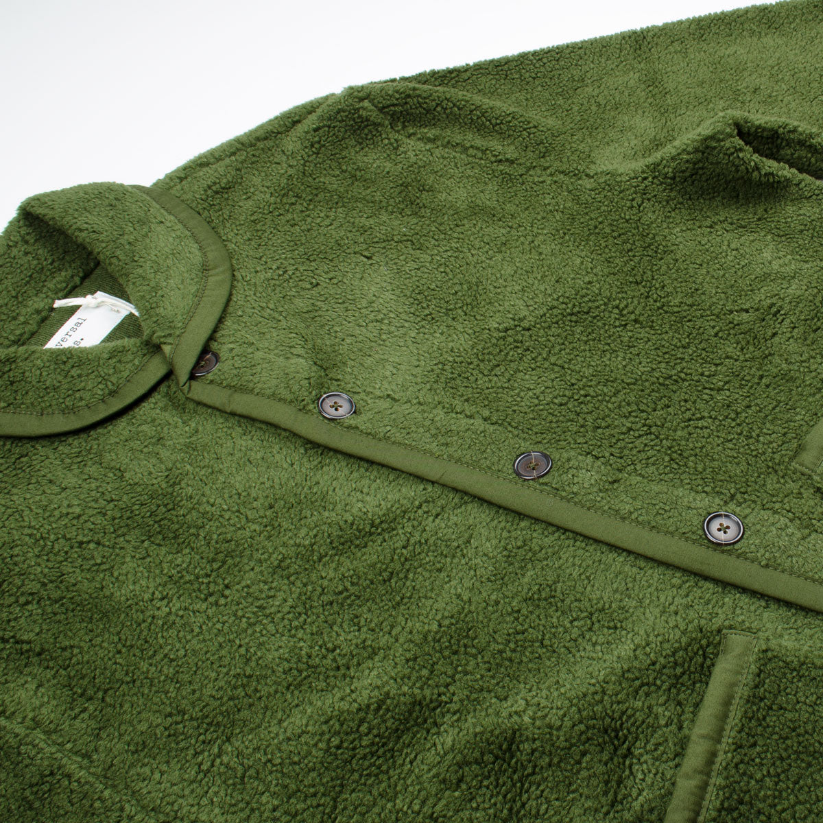 Universal Works - Lancaster Jacket Mountain Fleece - Olive