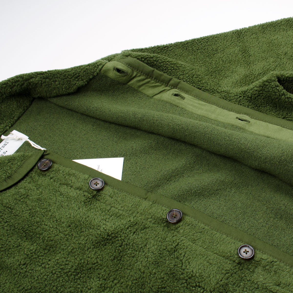 Universal Works - Lancaster Jacket Mountain Fleece - Olive