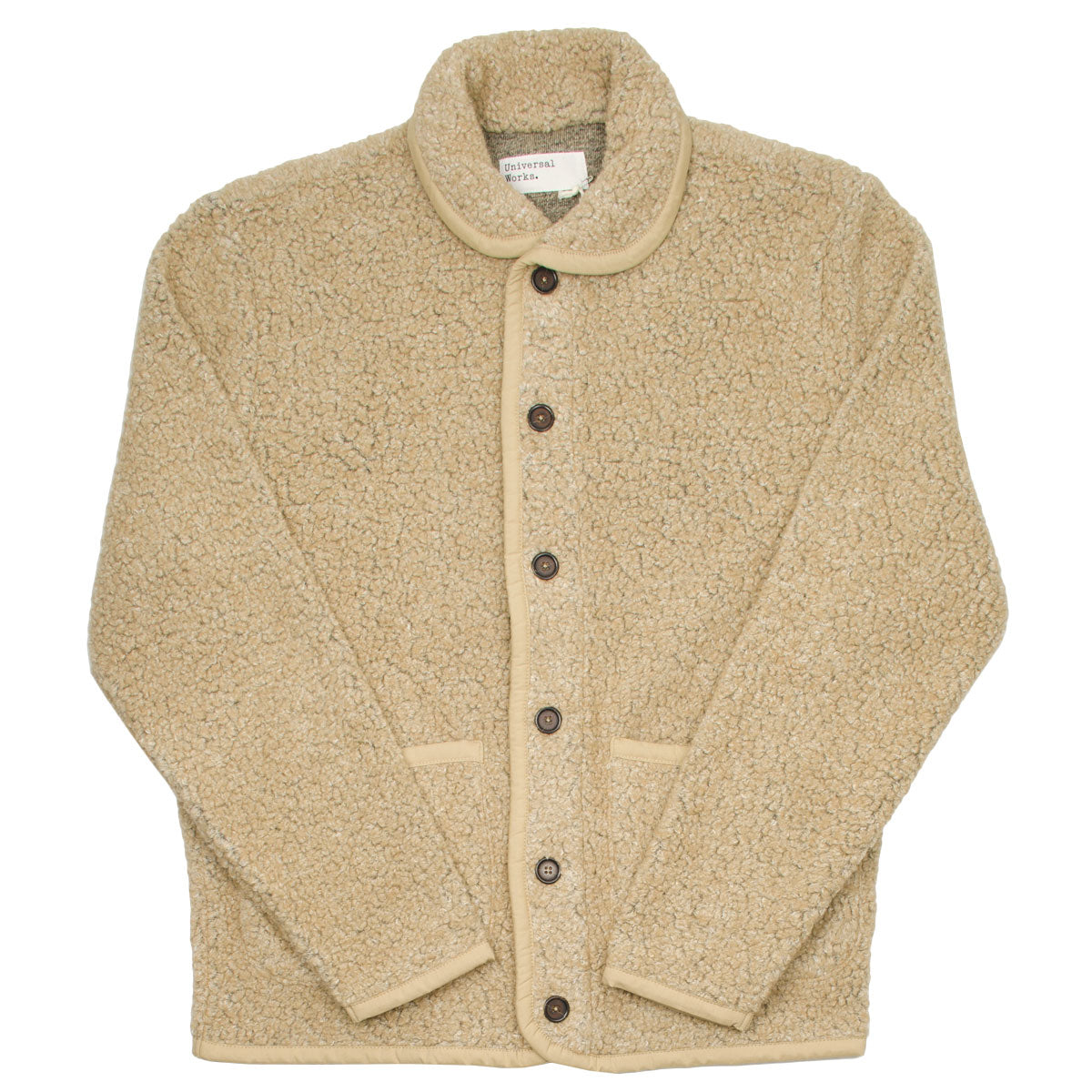 Universal Works - Lancaster Jacket Shakespeare Fleece - Stone