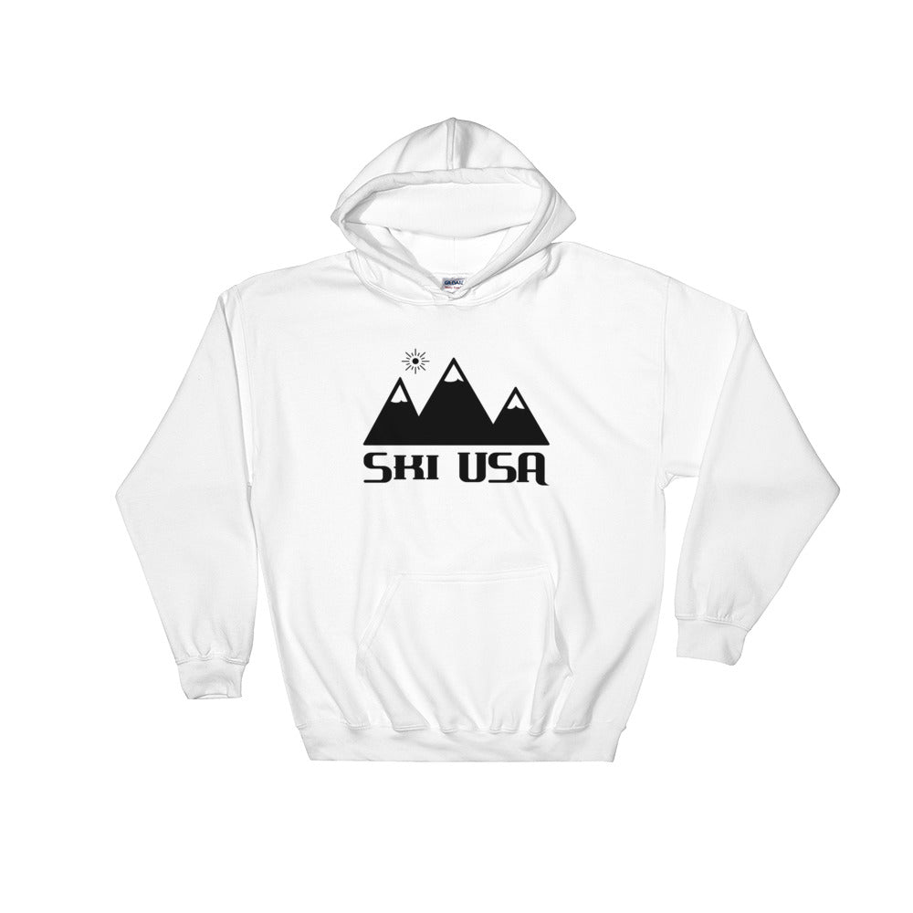 USA Designs - Hooded Sweatshirt - Ski USA