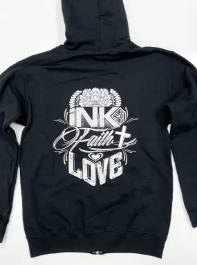 Women's Ink Faith Love Zip Hoodie