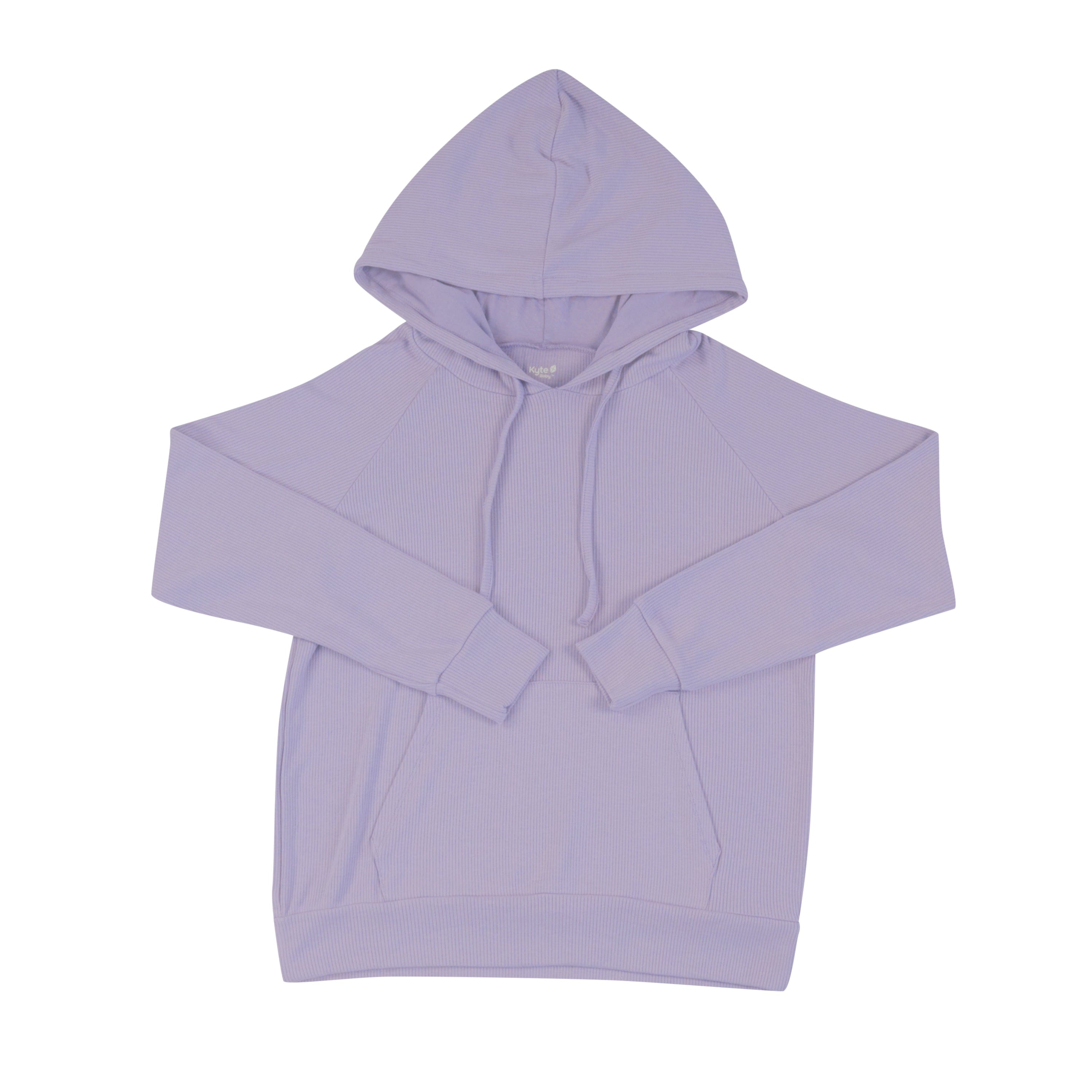 Women's Ribbed Hoodie in Taro