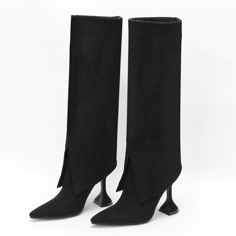 Women's Sexy Winter Comfort Pointed Toe Modern High Heel Boots