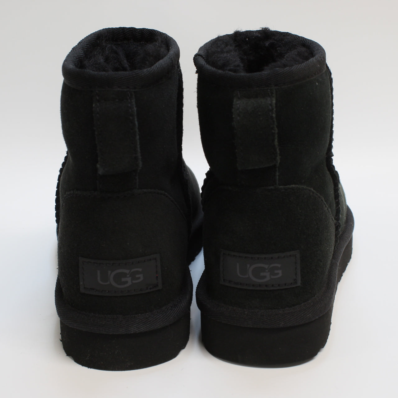 Womens UGG Classic Mini Ii Black Suede Uk Size 3