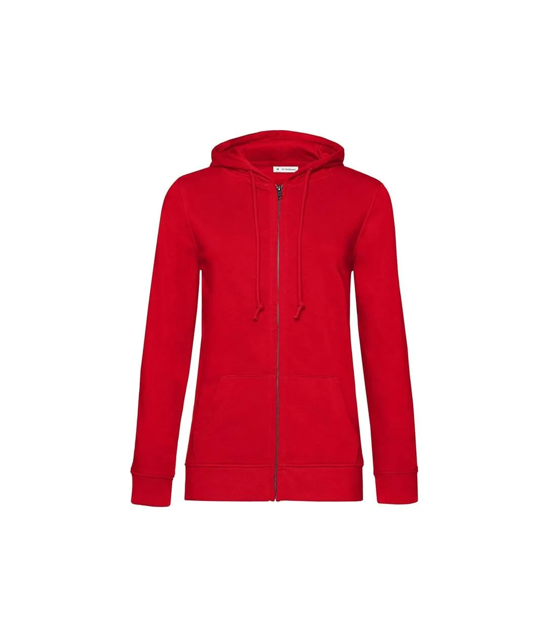 Womens/ladies organic hoodie red B&C