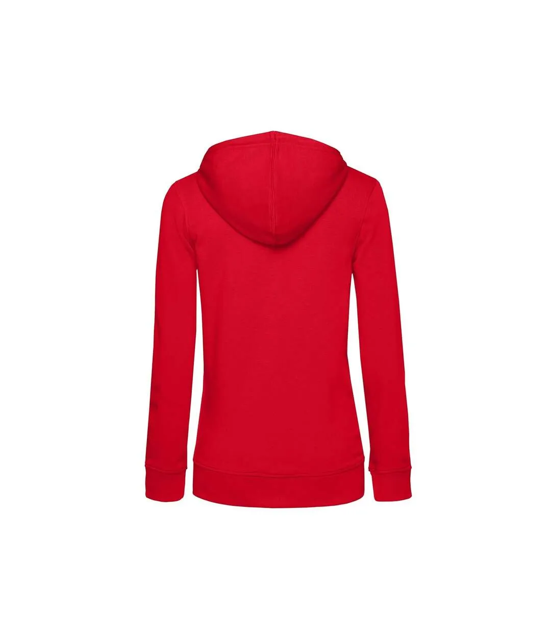 Womens/ladies organic hoodie red B&C