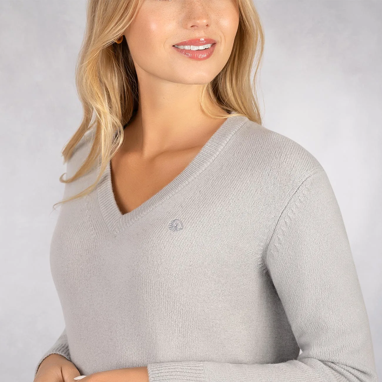 Wool Pullover V Neck Women