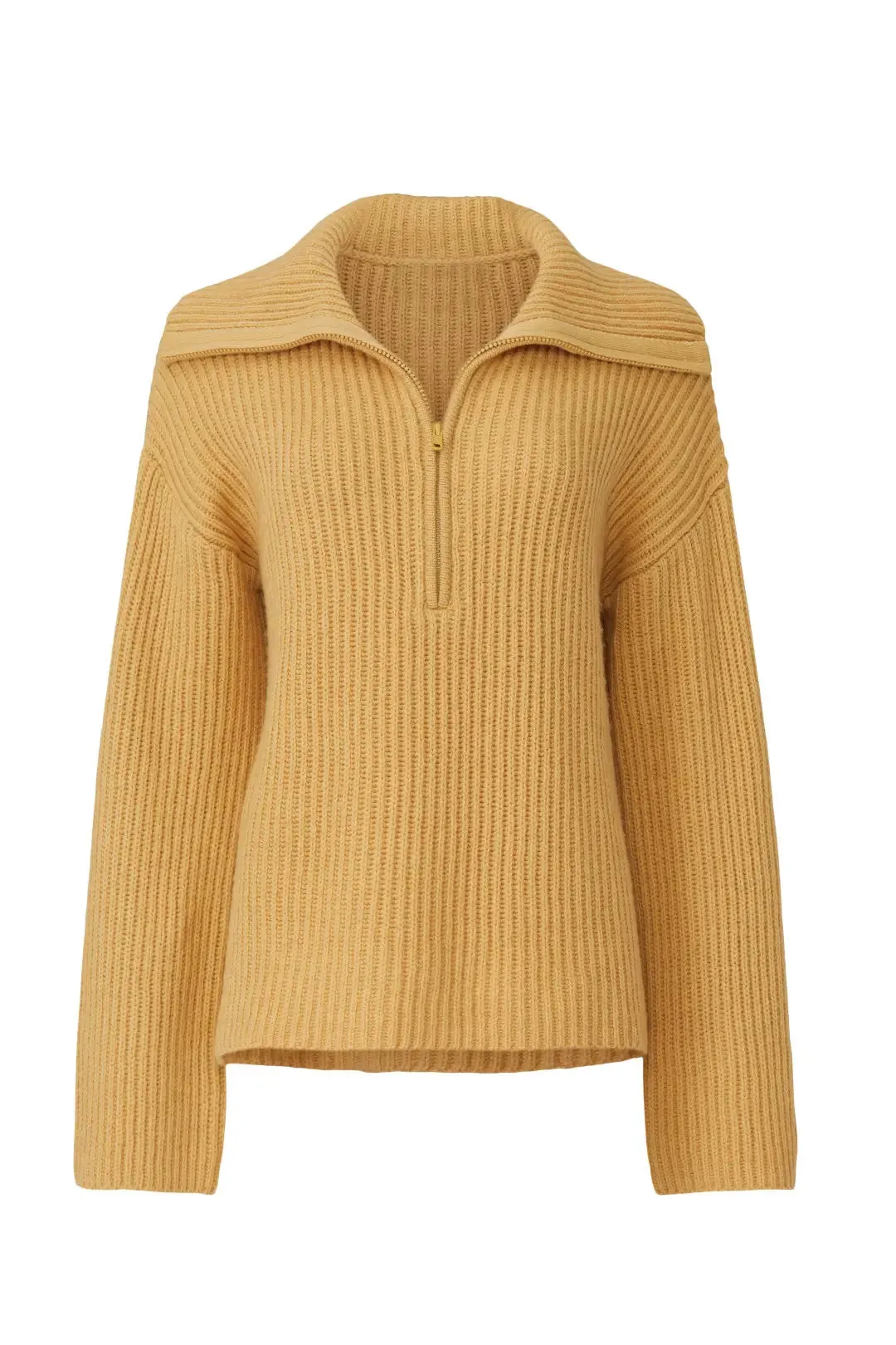 Yellow Half Zip Sweater