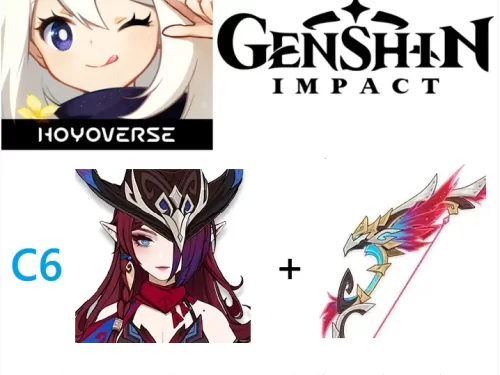 Genshin Impact | [Europe] C6 Chasca + Astral Vulture's Crimson Plumage(Bow) | Genshin Impact 5 Stars Characters Account